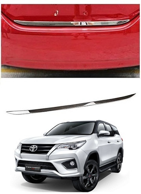SLSHILPA Chrome Dicky Garnish Compatible with Toyota Fortuner