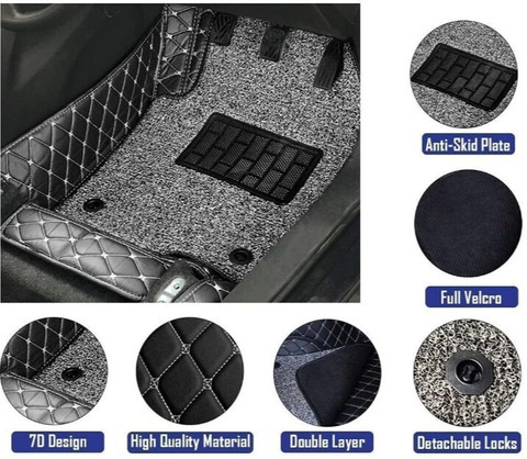 FF TRADERS Leatherite 7D Mat For Hyundai Grand i10 Nios