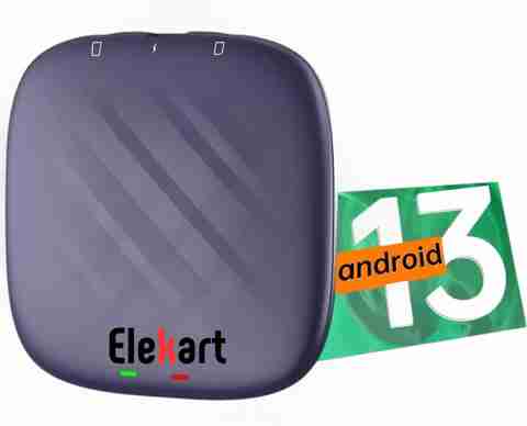 elekart Android 13 CarPlay Ai Box Ultra, 8GB+128GB, Car Stereo