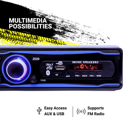 Motopex Universal BLUETOOTH/USB/SD/AUX/FM/MP3 -B507 Car Stereo