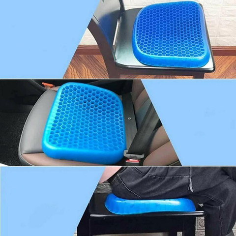 ND BROTHERS Gel Orthopedic Seat Cushion Back Support Pad for Car, Office  Wheelchair M304 Supporter