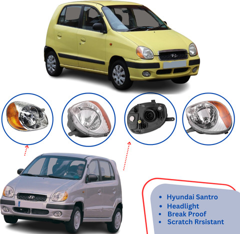 Allpartssource Halogen Headlight for Hyundai Santro Price in India