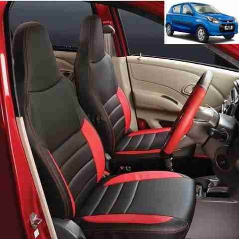AutoSafe Leather Car Seat Cover For Maruti Alto 800 Price in India