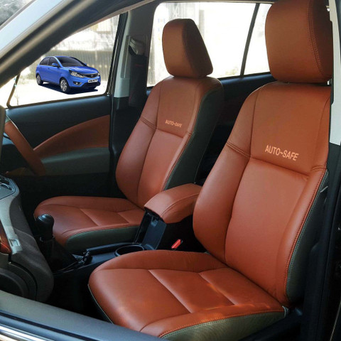 AutoSafe Leather Car Seat Cover For Tata Zest Price in India Buy