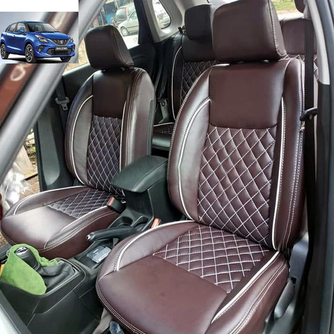 AutoSafe Leather Car Seat Cover For Maruti Baleno Price in India