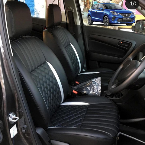 AutoSafe Leather Car Seat Cover For Maruti Baleno Price in India