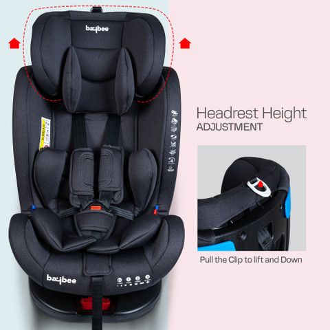 baybee Convertible Car Seat for Baby with Isofix Recline Headrest  Adjustable Travel Baby Car Seat