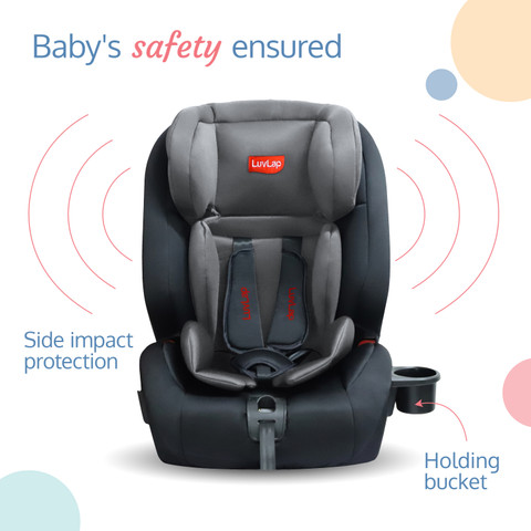 LuvLap Royal Car Seat for Baby/Kids, ISOFIX system, Month to 12 Years,  upto 36 Kgs Baby Car Seat