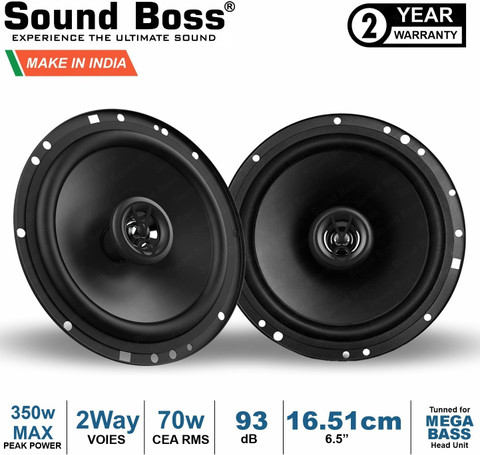 Sound Boss SB-CX-61SI Premium Way Inch 70 Watts RMS Coaxial