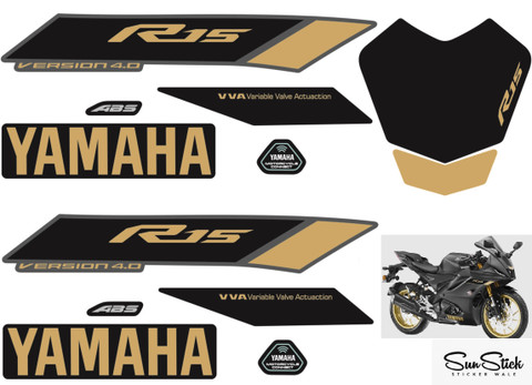 R15 V3 Dark Knight Sticker SunStick Sticker Decal For Bike Price In