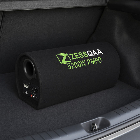 ZESSQAA ZQ-1001BST 10 Inch Car Subwoofer Bass Tube with Built-in