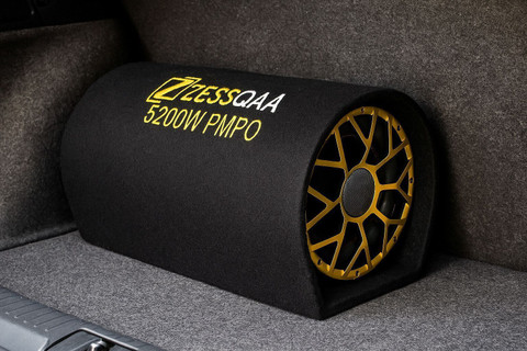 ZESSQAA ZQ-1001BST-Golden 10 Inch Active Car Bass Tube | Inbuilt