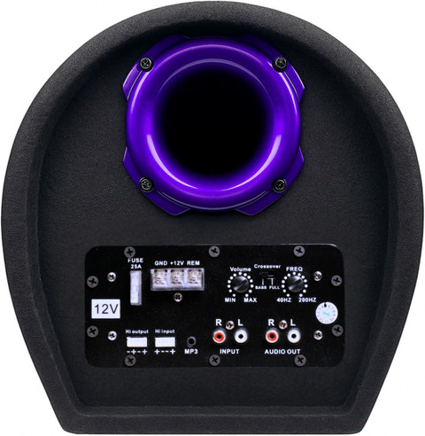 ZESSQAA ZQ-1001BST-Purple 10 Inch Active Car Bass Tube | Inbuilt