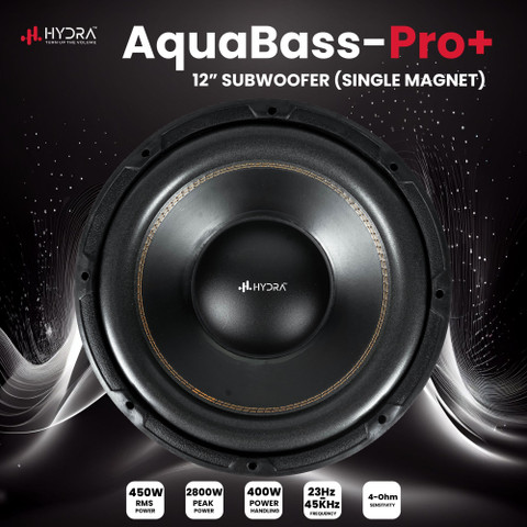 Hydra AQUABASS PRO+_01 12 inch 134mm Single Magnet Subwoofer For