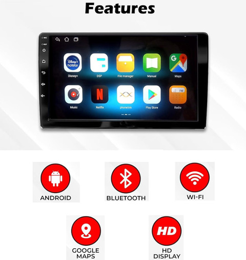 MSNP Multifunctional 9inch Android Full Touch/140 deg Viewing