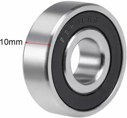 30) 6201-2RS Premium Rubber Seal Ball Bearing C3 EMQ, 12x32x10, 6201 2RS 6201rs