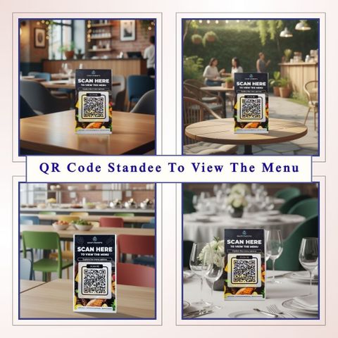 Kampus Care Menu QR Code One Custom QR Code Acrylic Standee Card ...