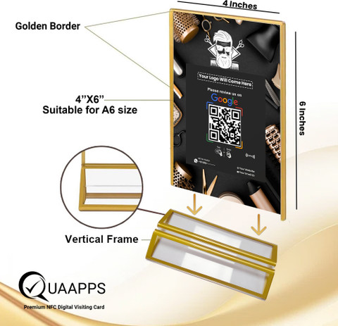 quaapps A6 Google Review QR Code Scanner 6X4