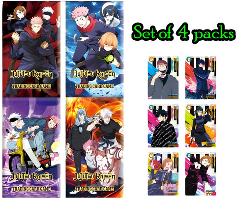 AncientKart Rare Jujutsu Kaisen cards set of 4 packs AncientKart Rare Jujutsu Kaisen cards set of 4 packs