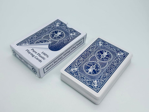 wizerdy Marked Playing Plastic Card Bicycle Design (Blue) - Marked