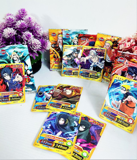 Thrifx Premium First Ever Naruto Cards 50 Pcs Booster Sasuke