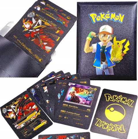 CrazyBuy Pokemon 10 Gold, 10 Silver & 10 Black cards (Vstar Vmax V