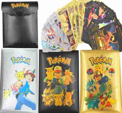CrazyBuy Pokemon 10 Gold, 10 Silver & 10 Black cards (Vstar Vmax V