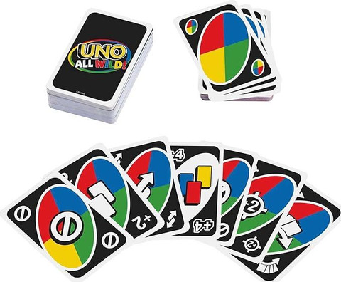 CrazyBuy UNO All Wild Card Game Cards, Gift for Kid, Family
