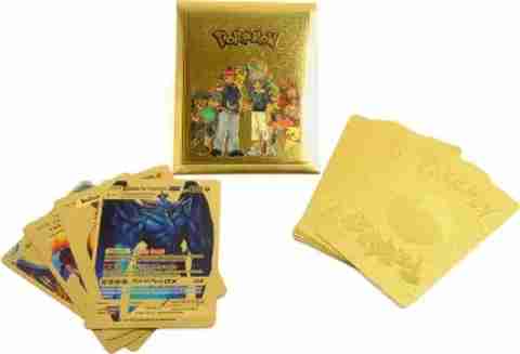 pokemon gold foil card pack Amazon.com: 55 PCS Cards Packs Rare Golden Cards Deck Box Gold for Fans/Kids/Collectors Gifts (No Duplicates) (55 Pcs A) : Toys & Games Gold Foil Rare Silver Pokémon