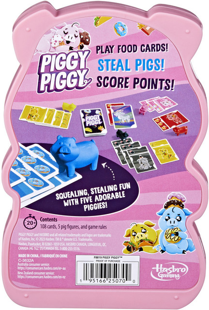 Hasbro Piggy Piggy Family Card Game - Piggy Piggy Family Card Game