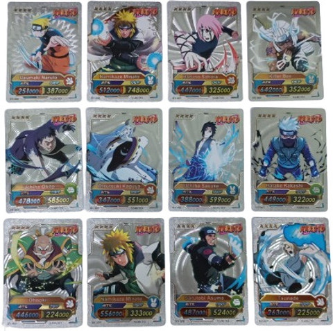 CrazyBuy Waterproof Playing Cards New Series NARUTO 55 PCS Silver