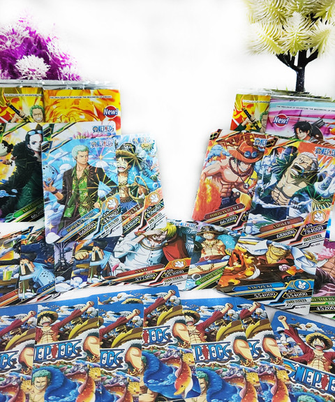 Thrifx Luffy Zoro Boa Hancock Series OnePiece Cards Pack of 100