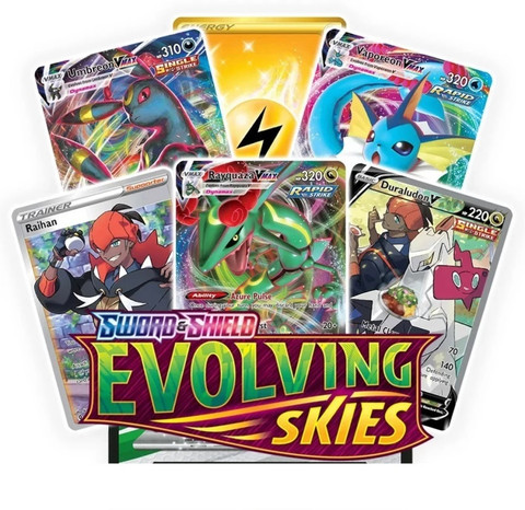 CrazyBuy Pokemon Sword & Shield Evolving Skies Booster Cards Pack