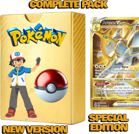 golden deck of pokemon cards Amazon.com: 55 PCS Gold Packs Rare Cards Box Gold Foil Card for Fans/Kids/Collectors Gifts (No Duplicates) (55 Pcs A) : Toys & Games Lightning / 220 / Basic Card Text Played someone whose deck was