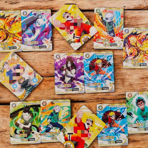 Thrifx Premium Naruto Trading Cards 80 Pack | Rare, Holographic