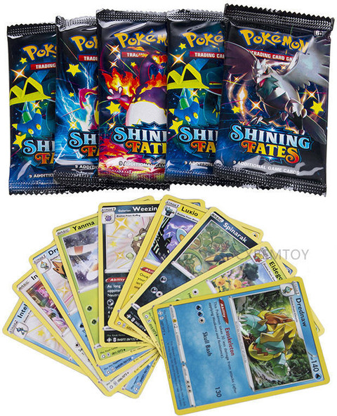 Craveon Poke-Moon (36 Booster Packs) Shining Fates Playing Card Booster  Packs for Kids - Poke-Moon (36 Booster Packs) Shining Fates Playing Card Booster  Packs for Kids . shop for Craveon products in