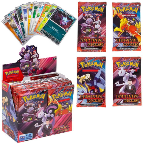Destined Rivals 4パック CrazyBuy Pokeémon TCG New Series: Scarlet & Violet—Destined Rivals