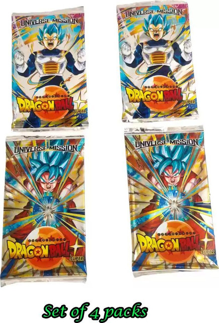 ドラゴンボールカード Dragon Ball Z (1993) 4-piece set AncientKart Anime Dragon Ball Z cards set of 4 packs - Anime