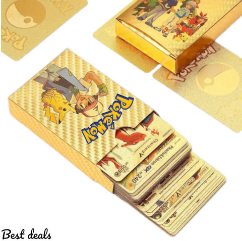 Bestdeals Pokemon cards golden,55 pokemon card gold, tcg box deck pack set  - Pokemon cards golden,55 pokemon card gold, tcg box deck pack set . Buy  pikachu toys in India. shop for