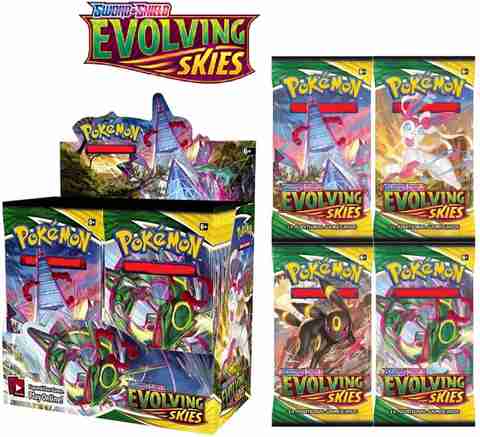 CrazyBuy Pokemon Sword & Shield Evolving Skies Booster Cards Pack - Pokemon  Sword & Shield Evolving Skies Booster Cards Pack . Buy pokemon toys in  India. shop for CrazyBuy products in India. |