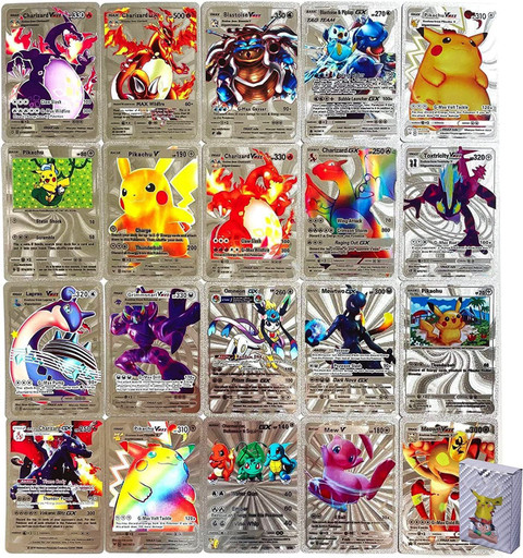 Vvansa Traders Waterproof 55 pc Pokemon Cards Silver Foil Card Deck V Series Vmax Gx Ex Ox - Waterproof 55 pc Pokemon Cards Silver Foil Card Deck V Series Vmax Gx Ex Vvansa Traders Waterproof 55 pc Pokemon Cards Silver Foil Card Deck V Series Vmax Gx Ex Ox - Waterproof 55 pc Pokemon Cards Silver Foil Card Deck V Series Vmax Gx Ex