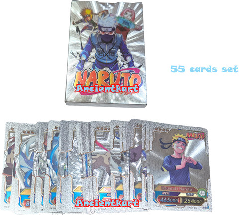AncientKart Naruto Silver PVC waterproof cards set of 55 - Naruto