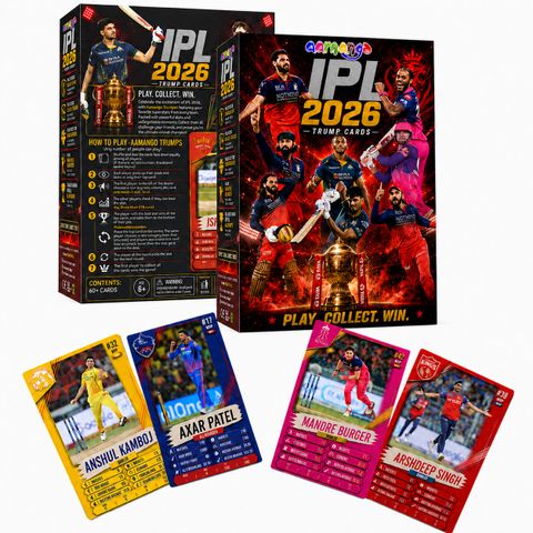 Aamango IPL Cricket Trump Card - Latest Edition - IPL Cricket Trump ...