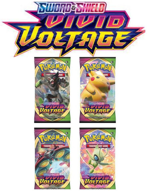 Bestie Toys Pokemon Sword & Shield Vivid Voltage Booster Box (4 pack) -  Pokemon Sword & Shield Vivid Voltage Booster Box (4 pack) . Buy Pokemon  toys in India. shop for Bestie