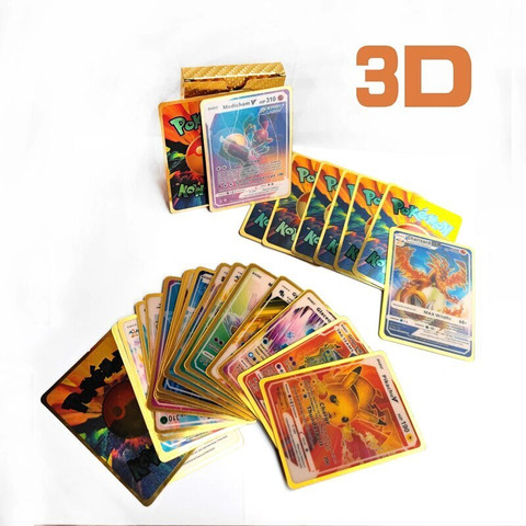 SALPITOYS 55 PCS Pokemon Cards New Look 3D View Playing Card For Kid's VMAX  EX - 55 PCS Pokemon Cards New Look 3D View Playing Card For Kid's VMAX EX .  Buy