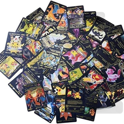 Zuigo 55pcs Collectible Pokemon BLACK Card Box V Series Vmax Gx