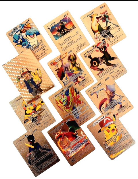 pokemon gold cards for sale Stolas Gold Plated Metal Collectible Card *FINAL SALE* main image 0