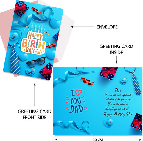 GIFT MY PASSION Happy birthday to you love dad Greeting Card