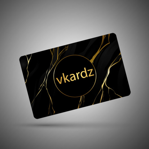 vkardz Premium Black and Gold Smart NFC Business Card Price in