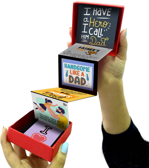 Exciting Lives Love My Father Messages Popup Box Gift for Father's